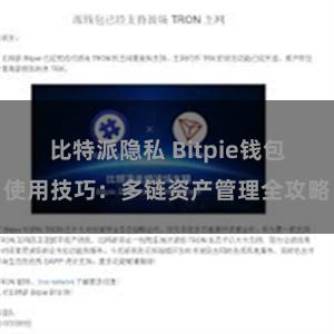 比特派隐私 Bitpie钱包使用技巧：多链资产管理全攻略