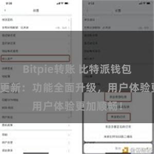 Bitpie转账 比特派钱包最新版本更新：功能全面升级，用户体验更加顺畅！